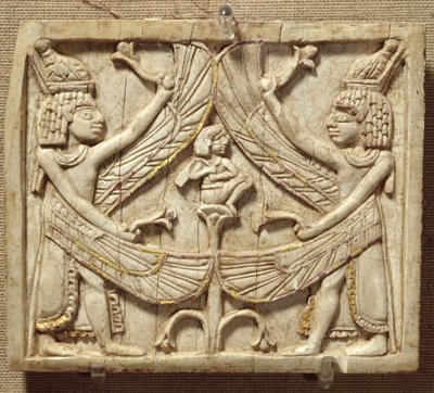 Winged Genii, Assyrian Period, c.750 BC by Unbekannt Unbekannt